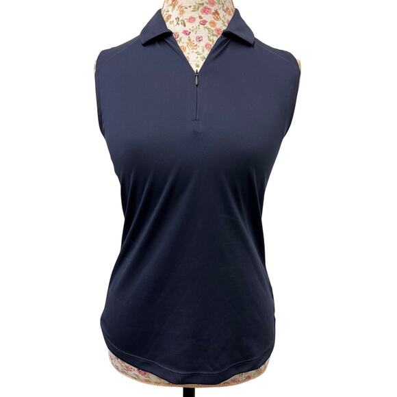 PGA Tour Tops - ⛳ PGA Tour Airflux Navy Sleeveless Polo XS – Athletic Golf Activewear Top